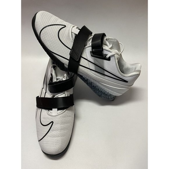 Nike Romaleos 4 Weightlifting Shoes White Black CD3463-101 Men’s